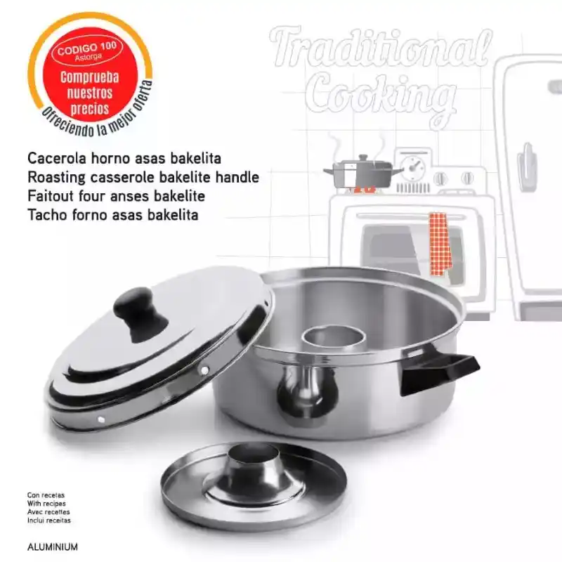 La cacerola horno sustituye al horno eléctrico en muchas de sus funciones