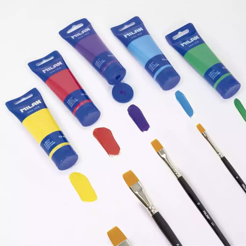 creatividad con pintura acrílica